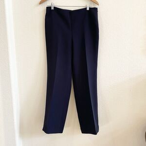 Talbots Women's Heritage Flat Front Lined‎ Dress Pants Navy Size 6 Career
